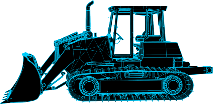 Construction equipment illustration