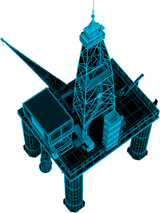 Oil and gas industry illustration