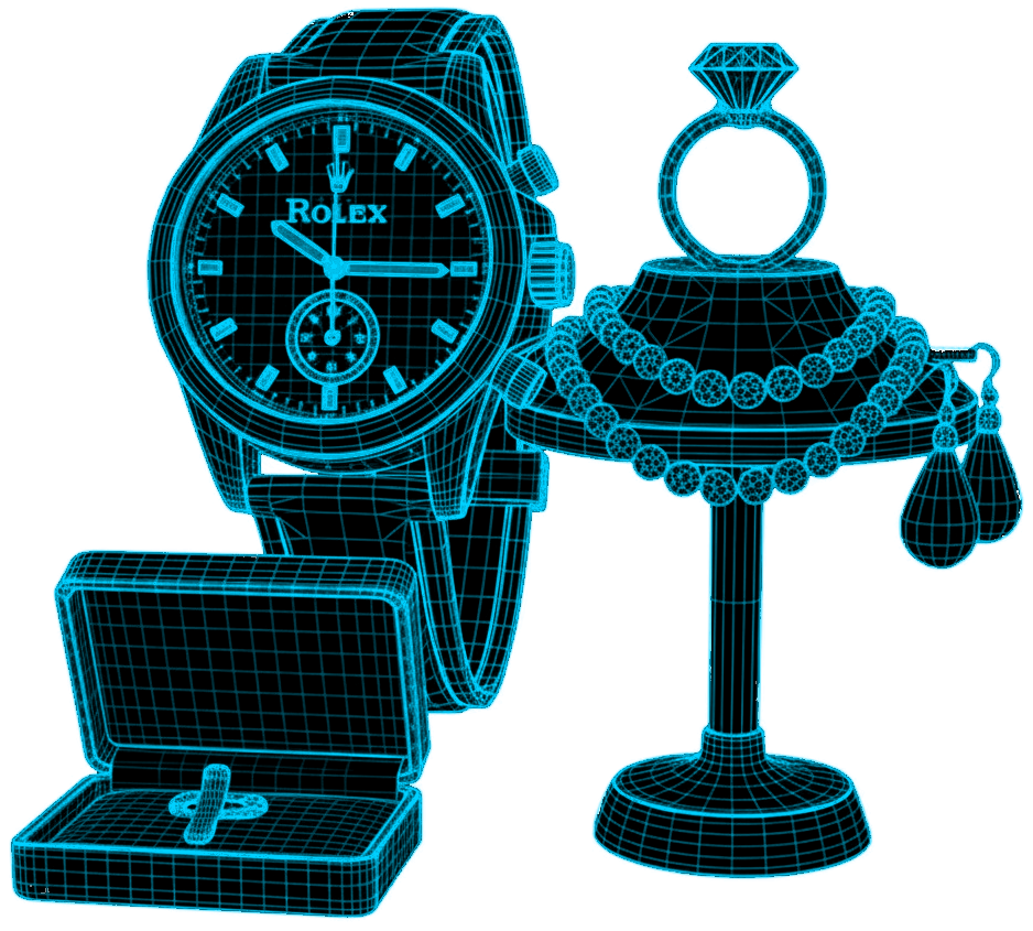 Jewelry investigation illustration