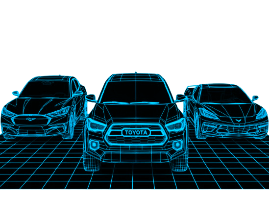 Car dealership investigation illustration